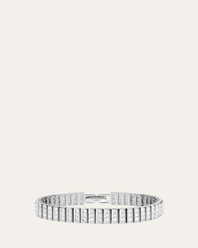 Be Spiked Trio Diamond Tennis Bangle Bracelet